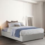 Letto piazza e mezza Andla, adatto per materasso Cm 120x200, Bianco