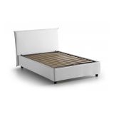 Letto piazza e mezza Anissa, adatto per materasso Cm 120x200, Bianco