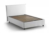Letto piazza e mezza Anissa, adatto per materasso Cm 120x200, Bianco