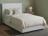 Letto piazza e mezza Anissa, adatto per materasso Cm 120x200, Bianco