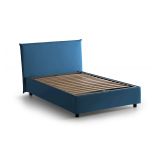 Letto piazza e mezza Anissa, adatto per materasso Cm 120x200, Blu