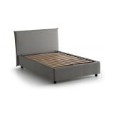 Letto piazza e mezza Anissa, adatto per materasso Cm 120x200, Grigio