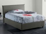 Letto piazza e mezza Anissa, adatto per materasso Cm 120x200, Grigio