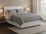 Letto piazza e mezza Ante, con materasso Cm 120x190 incluso, Bianco