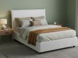 Letto piazza e mezza Anyta, adatto per materasso Cm 120x190, Bianco