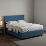 Letto piazza e mezza Anyta, adatto per materasso Cm 120x190, Blu