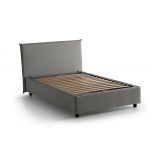 Letto piazza e mezza Anyta, adatto per materasso Cm 120x190, Grigio