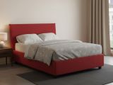 Letto piazza e mezza Anyta, adatto per materasso Cm 120x190, Rosso