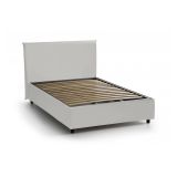Letto piazza e mezza April, adatto per materasso Cm 120x200, Bianco