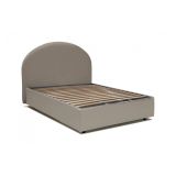 Letto piazza e mezza Aquanette, adatto per materasso Cm 120x190, Tortora