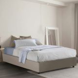 Letto piazza e mezza Arbo, adatto per materasso Cm 120x190, Tortora