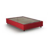 Letto piazza e mezza Ariba, adatto per materasso Cm 120x190, Rosso