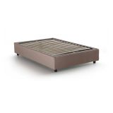 Letto piazza e mezza Ariba, adatto per materasso Cm 120x190, Tortora