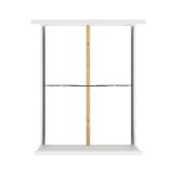 Letto piazza e mezza Armungia, 172x213 h110 cm, Bianco