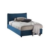 Letto piazza e mezza Arnaldo, adatto per materasso Cm 120x200, Blu