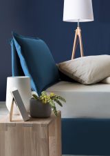 Letto piazza e mezza Arnaldo, adatto per materasso Cm 120x200, Blu