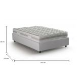 Letto piazza e mezza Arnoldi, con materasso Cm 120x200 incluso, Bianco