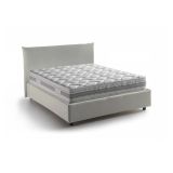 Letto piazza e mezza Arpaise, con materasso Cm 120x190 incluso, Beige
