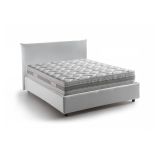 Letto piazza e mezza Arpaise, con materasso Cm 120x190 incluso, Bianco