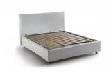 Letto piazza e mezza Arpaise, con materasso Cm 120x190 incluso, Bianco