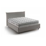 Letto piazza e mezza Arpaise, con materasso Cm 120x190 incluso, Tortora