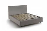 Letto piazza e mezza Arpaise, con materasso Cm 120x190 incluso, Tortora
