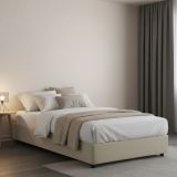 Letto piazza e mezza Asid, adatto per materasso Cm 120x190, Beige