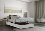 Letto piazza e mezza Asid, adatto per materasso Cm 120x190, Bianco
