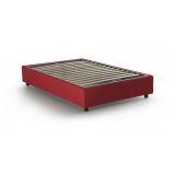 Letto piazza e mezza Asid, adatto per materasso Cm 120x190, Rosso