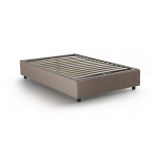 Letto piazza e mezza Asid, adatto per materasso Cm 120x190, Tortora