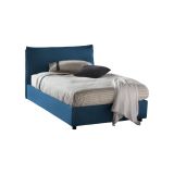 Letto piazza e mezza Asso, adatto per materasso Cm 120x190, Blu
