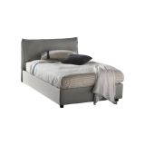 Letto piazza e mezza Asso, adatto per materasso Cm 120x190, Grigio