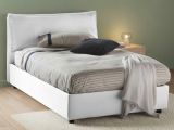 Letto piazza e mezza Attinia, con materasso Cm 120x190 incluso, Bianco