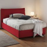 Letto piazza e mezza Attinia, con materasso Cm 120x190 incluso, Rosso