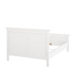Letto piazza e mezza Aure, Sommier per camera da letto, Giroletto per stanza, Struttura porta materasso, 158x211 h110 cm, Bianco