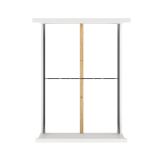 Letto piazza e mezza Aure, Sommier per camera da letto, Giroletto per stanza, Struttura porta materasso, 158x211 h110 cm, Bianco
