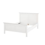 Letto piazza e mezza Aure, Sommier per camera da letto, Giroletto per stanza, Struttura porta materasso, 158x211 h110 cm, Bianco
