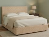Letto Piazza e Mezza Beige Sfoderabile Contenitore, Dimensione Materasso 120x200 cm - Noceto