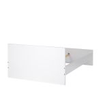 Letto piazza e mezza Bora, 146x207 h80 cm, Bianco