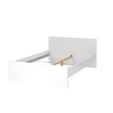 Letto piazza e mezza Bora, 146x207 h80 cm, Bianco