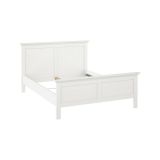 Letto piazza e mezza Christelle, Sommier per camera da letto, Giroletto per stanza, Struttura porta materasso, 172x213 h110 cm, Bianco