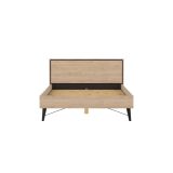 Letto piazza e mezza Elida, 206x153 h91 cm, Rovere