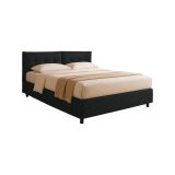 Letto Piazza e Mezza Grigio Scuro Sfoderabile Contenitore, Dimensione Materasso 120x190 cm - Forli