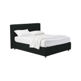 Letto Piazza e Mezza Grigio Scuro Sfoderabile Contenitore, Dimensione Materasso 120x190 cm - Medolago