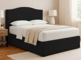Letto Piazza e Mezza Grigio Scuro Sfoderabile Contenitore, Dimensione Materasso 120x200 cm - Pogno