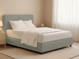 Letto Piazza e Mezza Grigio Sfoderabile Contenitore, Dimensione Materasso 120x200 cm - Codevigo