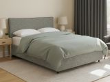 Letto Piazza e Mezza Grigio Sfoderabile Contenitore, Dimensione Materasso 120x200 cm - Silandro