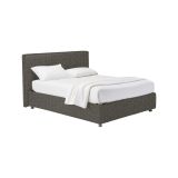 Letto Piazza e Mezza Grigio Tortora Sfoderabile Contenitore, Dimensione Materasso 120x200 cm - Codevigo