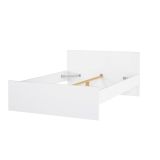 Letto piazza e mezza Gustava, 146x197 h80 cm, Bianco