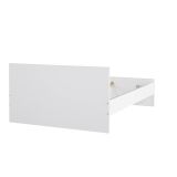 Letto piazza e mezza Gustava, 146x197 h80 cm, Bianco